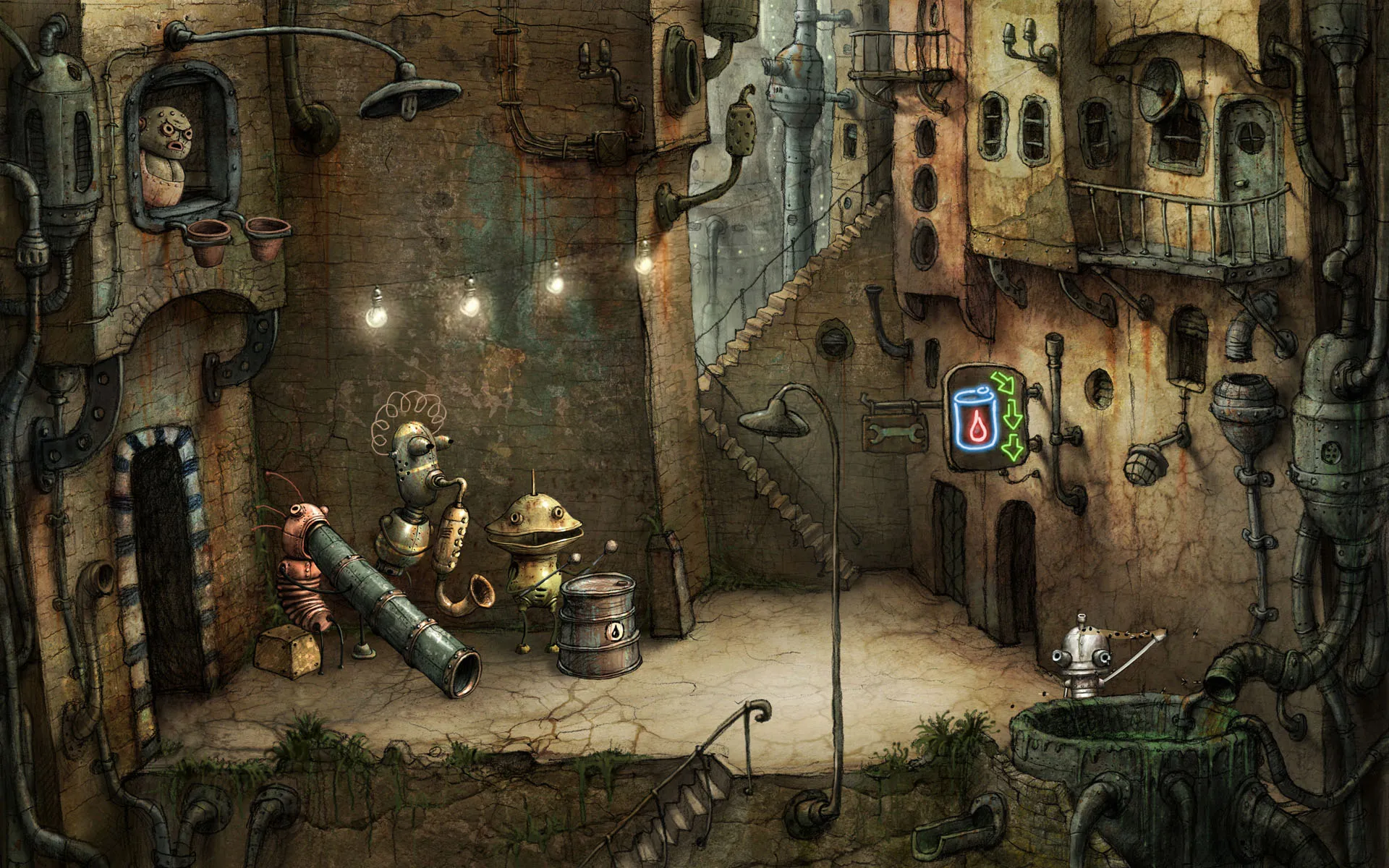 A screenshot of Machinarium