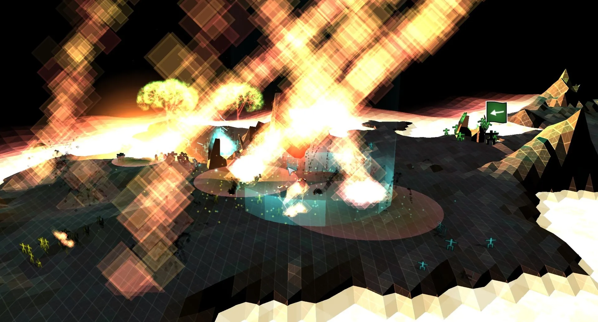 A screenshot of chaos in multiwinia