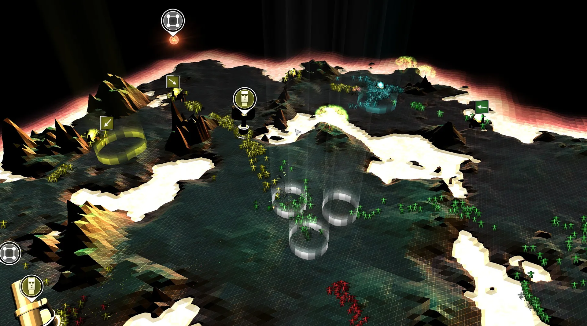 A screenshot of chaos in multiwinia